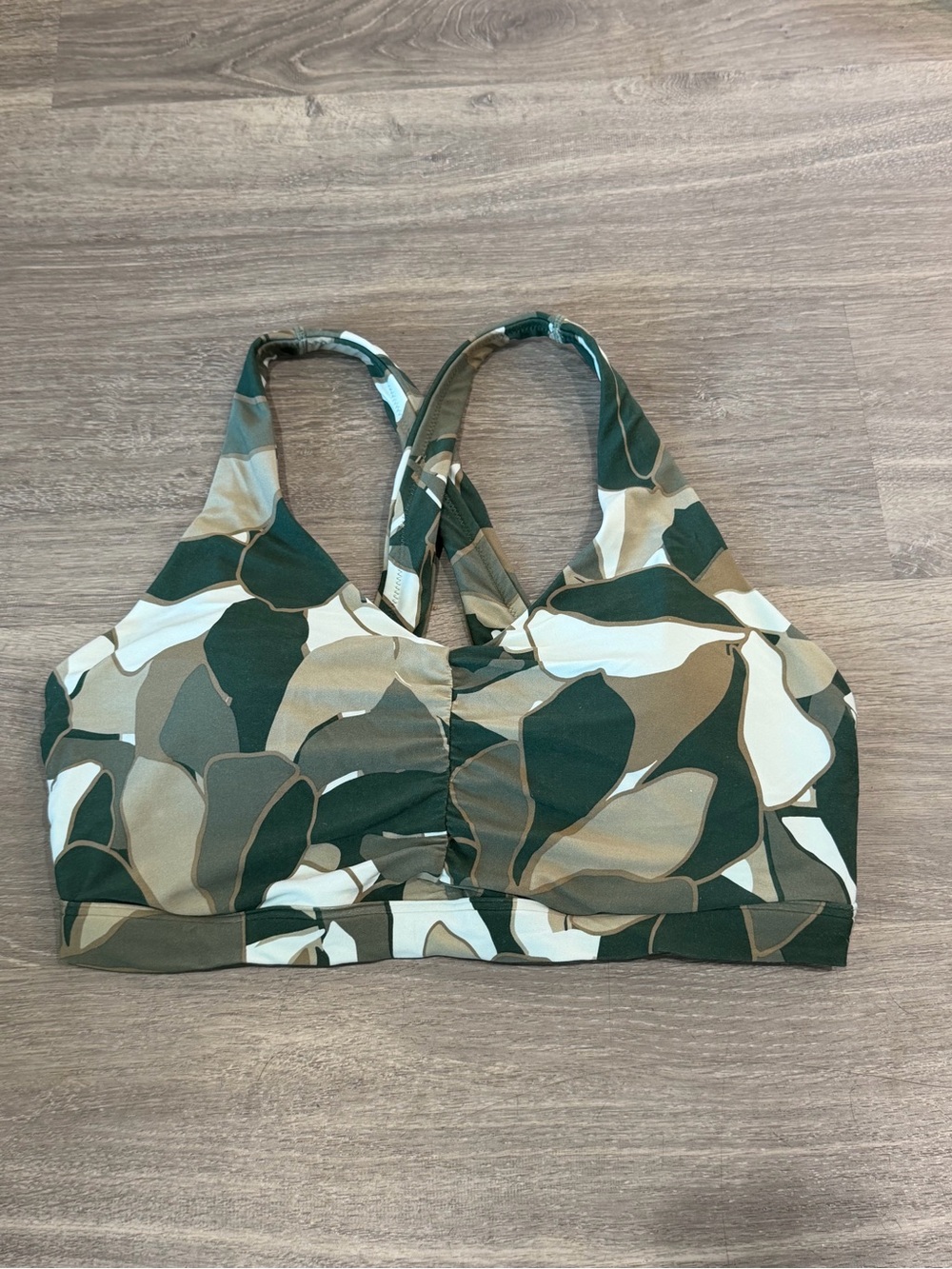 OFFLINE by Aerie Real Me Strappy Sports Bra Camo XXL